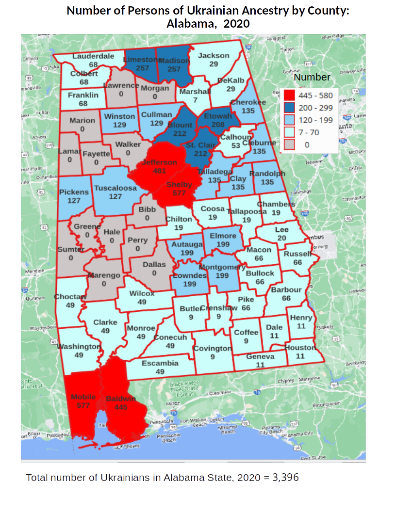 Alabama ukr numbers